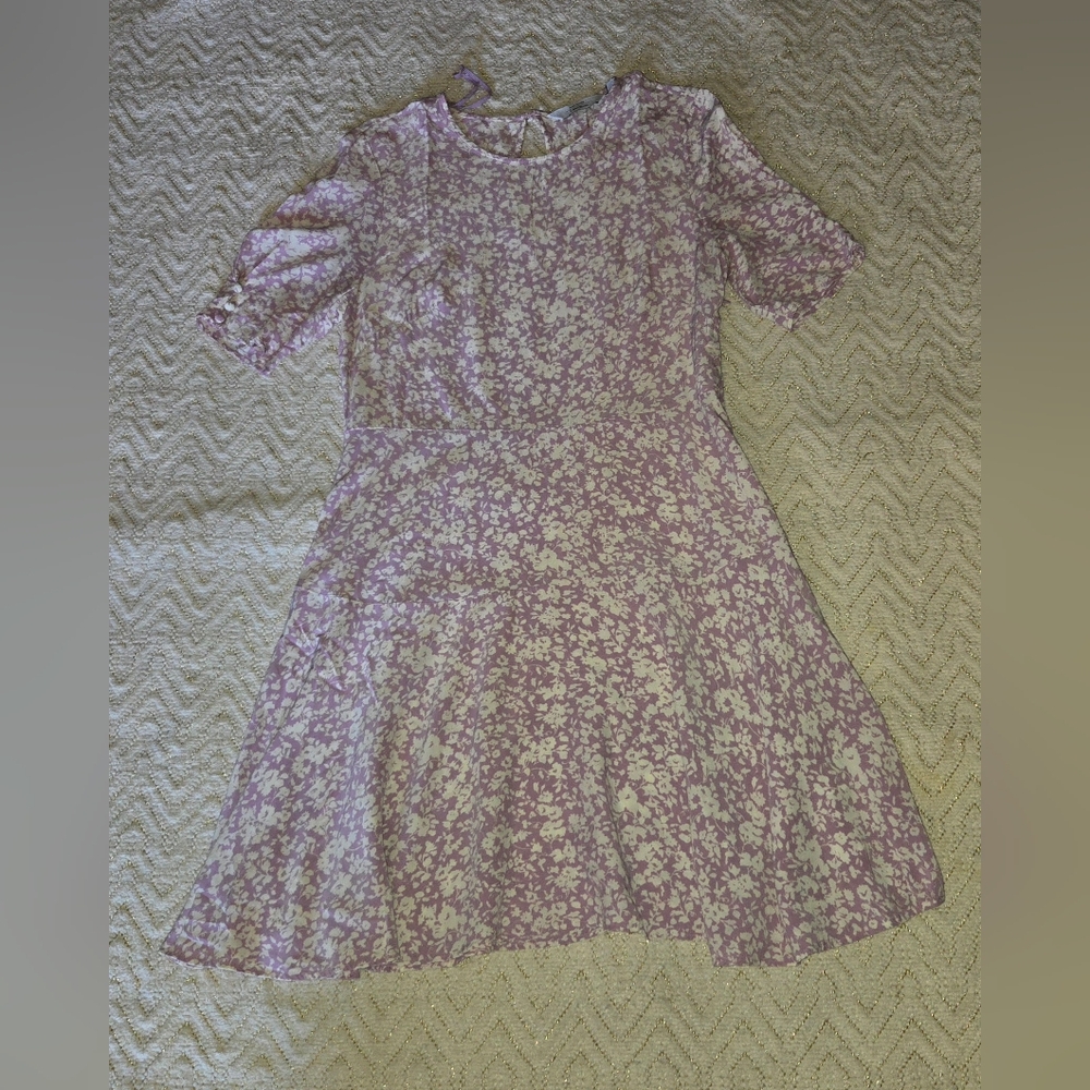 & Other Stories Lilac and Cream Floral Dress